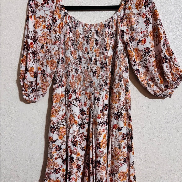 Blue Rain Other - Floral Smocked Dress